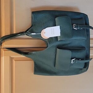Urban Originals Green Vegan Leather Tote Bag